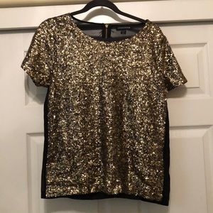 Stylestalker gold sequin blouse